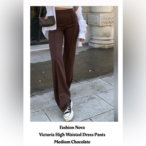 Fashion Nova Pants - Fashion Nova Victoria high waisted dress pants